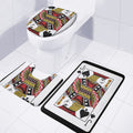 Jack Of Spades Playing Card Print 3 Piece Bath Mat Set