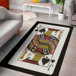 Jack Of Spades Playing Card Print Area Rug