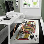 Jack Of Spades Playing Card Print Area Rug