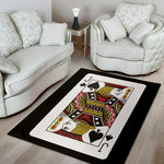 Jack Of Spades Playing Card Print Area Rug