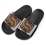 Jack Of Spades Playing Card Print Black Slide Sandals