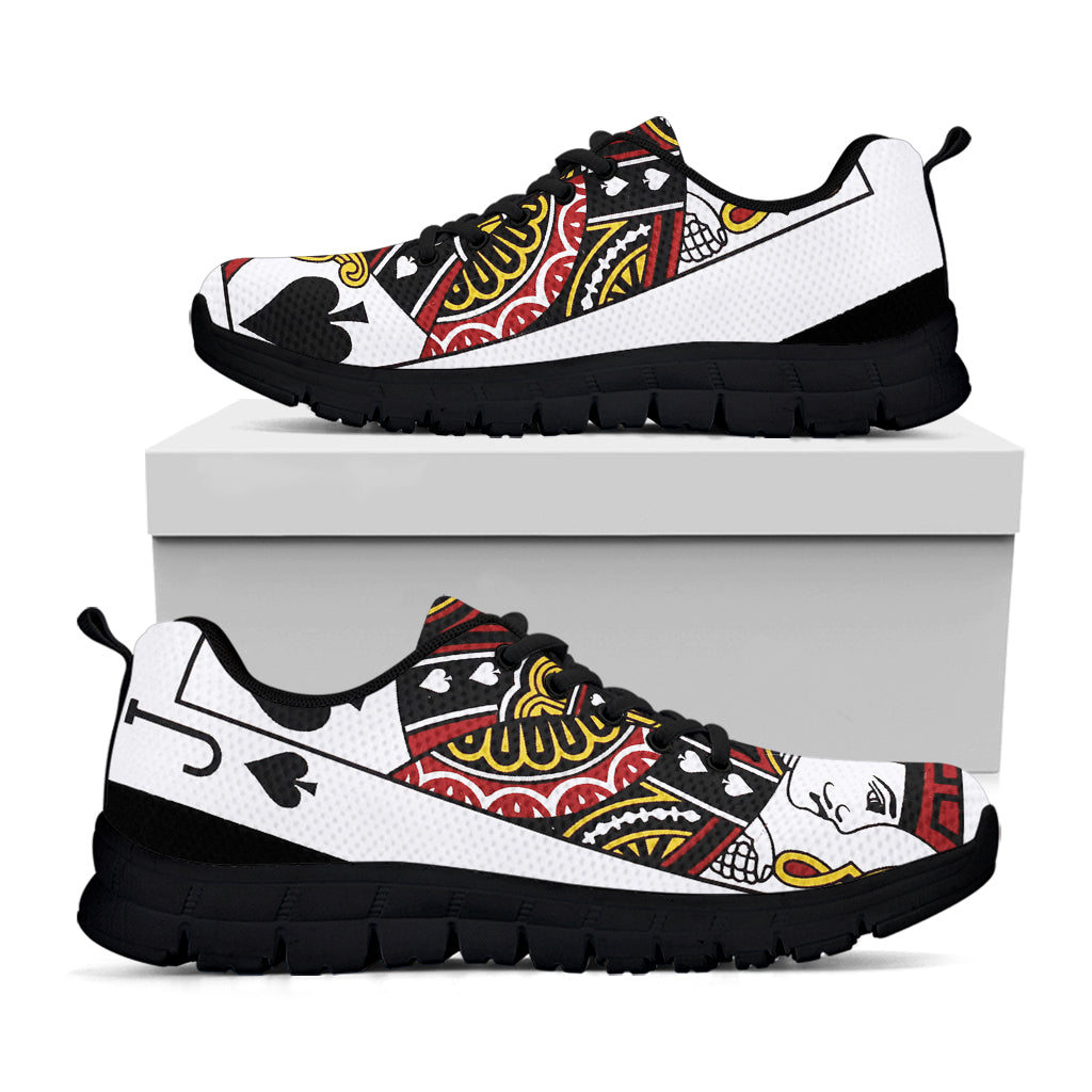 Jack Of Spades Playing Card Print Black Sneakers