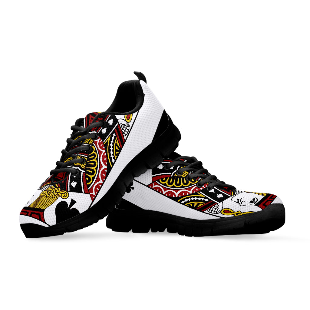 Jack Of Spades Playing Card Print Black Sneakers