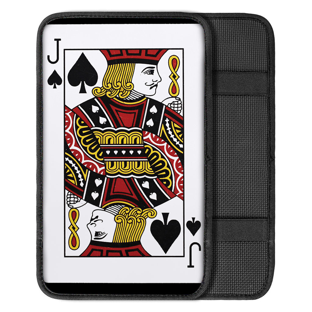 Jack Of Spades Playing Card Print Car Center Console Cover