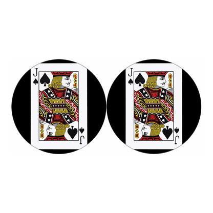 Jack Of Spades Playing Card Print Car Coasters