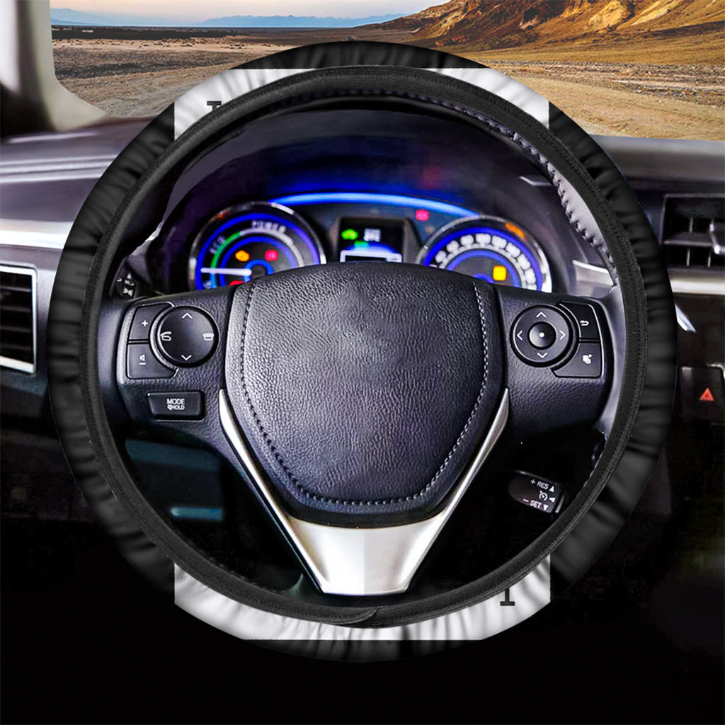 Jack Of Spades Playing Card Print Car Steering Wheel Cover