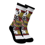 Jack Of Spades Playing Card Print Crew Socks