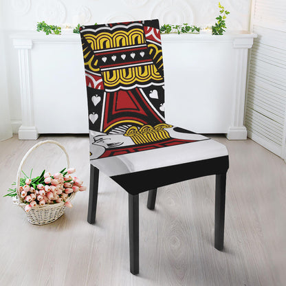 Jack Of Spades Playing Card Print Dining Chair Slipcover