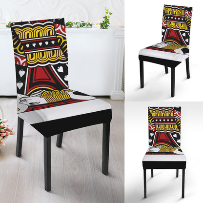 Jack Of Spades Playing Card Print Dining Chair Slipcover