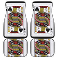Jack Of Spades Playing Card Print Front and Back Car Floor Mats