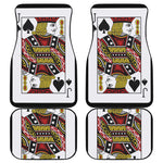 Jack Of Spades Playing Card Print Front and Back Car Floor Mats