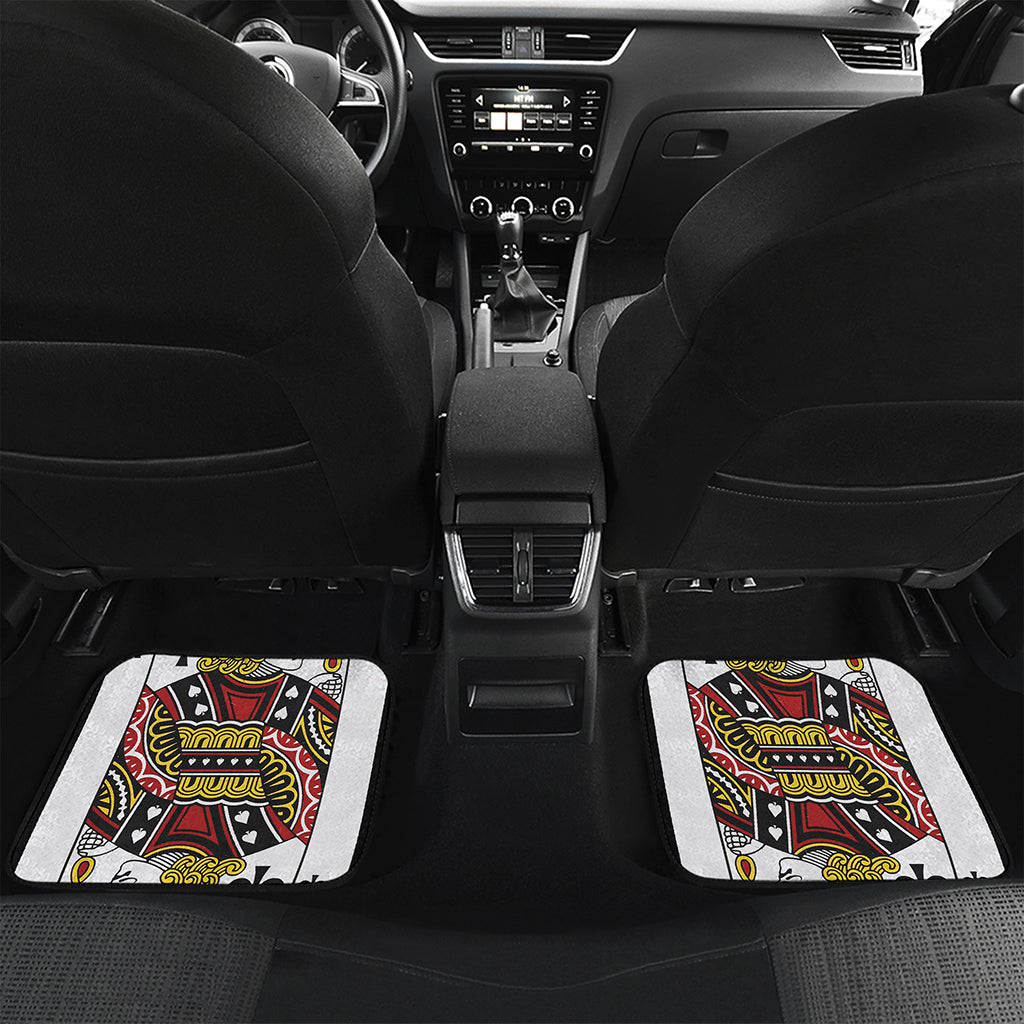 Jack Of Spades Playing Card Print Front and Back Car Floor Mats