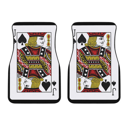 Jack Of Spades Playing Card Print Front Car Floor Mats