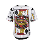 Jack Of Spades Playing Card Print Men's Baseball Jersey
