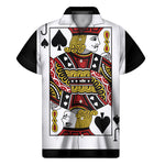Jack Of Spades Playing Card Print Men's Short Sleeve Shirt