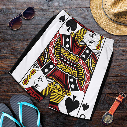 Jack Of Spades Playing Card Print Men's Shorts