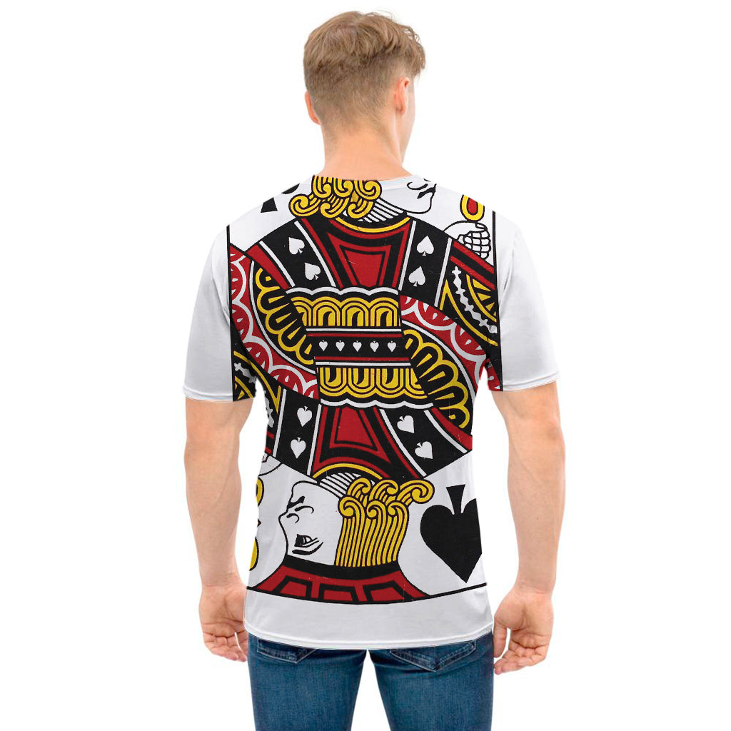 Jack Of Spades Playing Card Print Men's T-Shirt