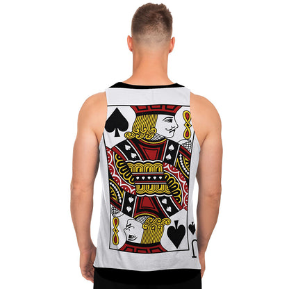 Jack Of Spades Playing Card Print Men's Tank Top