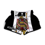 Jack Of Spades Playing Card Print Muay Thai Boxing Shorts