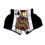 Jack Of Spades Playing Card Print Muay Thai Boxing Shorts