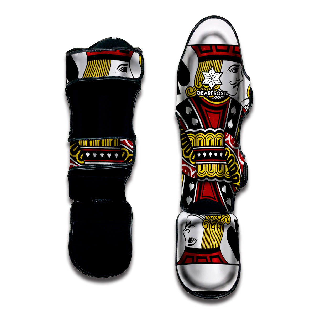 Jack Of Spades Playing Card Print Muay Thai Shin Guard