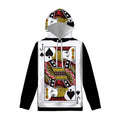Jack Of Spades Playing Card Print Pullover Hoodie