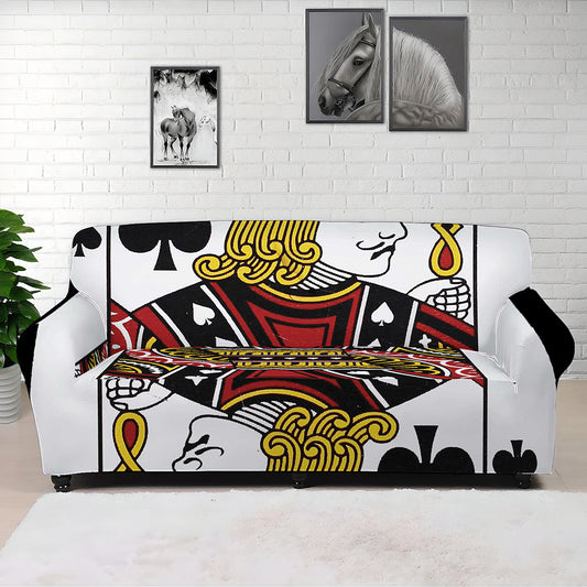 Jack Of Spades Playing Card Print Sofa Cover