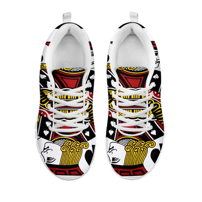 Jack Of Spades Playing Card Print White Sneakers