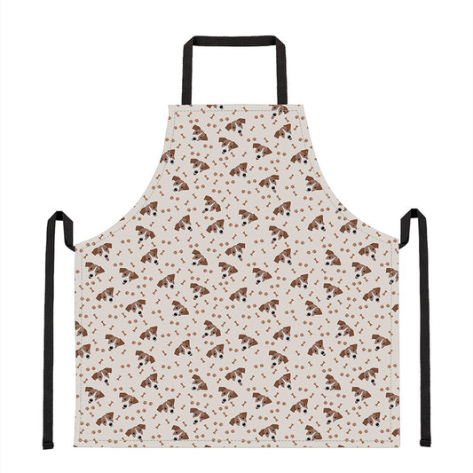 Jack Russell Terrier And Bone Print Apron