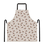 Jack Russell Terrier And Bone Print Apron
