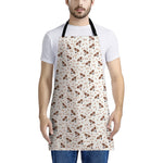 Jack Russell Terrier And Bone Print Apron