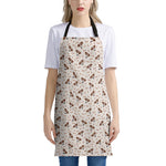 Jack Russell Terrier And Bone Print Apron