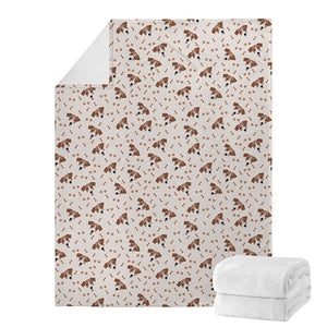 Jack Russell Terrier And Bone Print Blanket