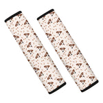 Jack Russell Terrier And Bone Print Car Seat Belt Covers