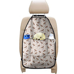 Jack Russell Terrier And Bone Print Car Seat Organizers
