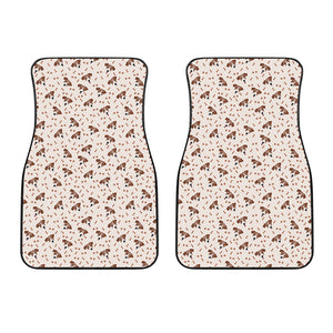 Jack Russell Terrier And Bone Print Front Car Floor Mats