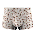 Jack Russell Terrier And Bone Print Men's Boxer Briefs