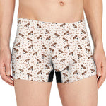 Jack Russell Terrier And Bone Print Men's Boxer Briefs
