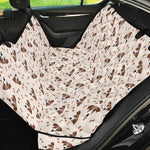 Jack Russell Terrier And Bone Print Pet Car Back Seat Cover