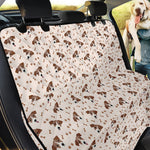 Jack Russell Terrier And Bone Print Pet Car Back Seat Cover