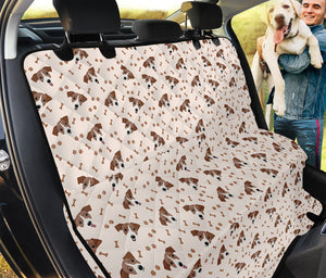 Jack Russell Terrier And Bone Print Pet Car Back Seat Cover