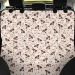 Jack Russell Terrier And Bone Print Pet Car Back Seat Cover