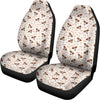 Jack Russell Terrier And Bone Print Universal Fit Car Seat Covers