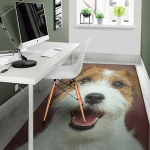 Jack Russell Terrier Portrait Print Area Rug