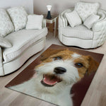 Jack Russell Terrier Portrait Print Area Rug