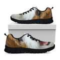 Jack Russell Terrier Portrait Print Black Running Shoes