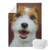 Jack Russell Terrier Portrait Print Blanket