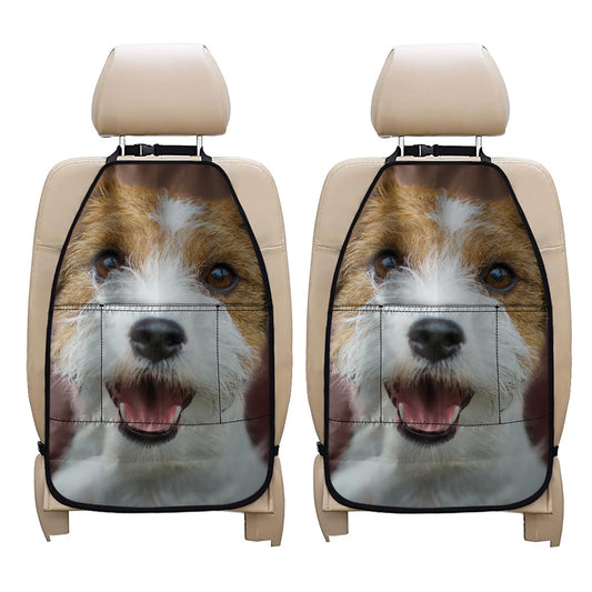 Jack Russell Terrier Portrait Print Car Seat Organizers