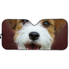 Jack Russell Terrier Portrait Print Car Sun Shade