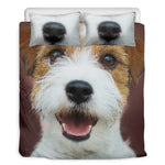 Jack Russell Terrier Portrait Print Duvet Cover Bedding Set